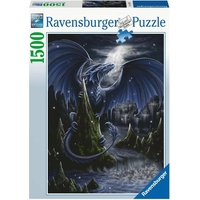 RAVENSBURGER Puzzle Čiernomodrý drak 1500 dielikov