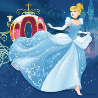 RAVENSBURGER Puzzle Disney princeznej: Dobrodružstvo 3x49 dielikov