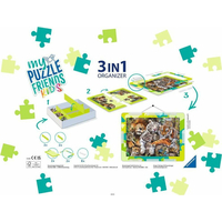 RAVENSBURGER Sada na skladanie puzzle My Puzzle Friends Kids 3v1 zelená