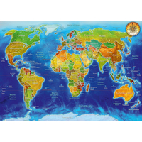 BLUEBIRD Puzzle Geopolitická mapa sveta 1000 dielikov