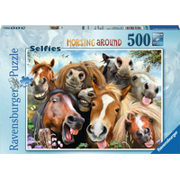 RAVENSBURGER Puzzle Konská selfie 500 dielikov