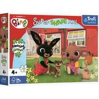 TREFL Puzzle Super Shape XXL Zajačik Bing: Hra so psíkom 60 dielikov