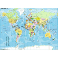 RAVENSBURGER Puzzle Mapa sveta XXL 200 dielikov
