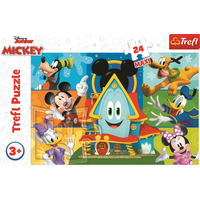 TREFL Puzzle Mickeyho klbko: Mickey Mouse a kamaráti MAXI 24 dielikov