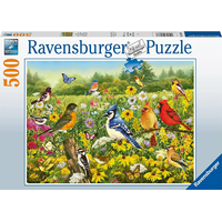 RAVENSBURGER Puzzle Vtáky na lúke 500 dielikov