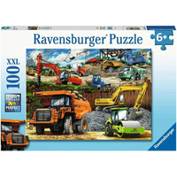 RAVENSBURGER Puzzle Stavebné stroje XXL 100 dielikov