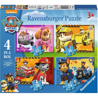 RAVENSBURGER Puzzle Tlapková patrola: Hrdinovia 4v1 (12,16,20,24 dielikov)