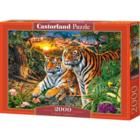 CASTORLAND Puzzle Tigria rodina 2000 dielikov