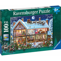 RAVENSBURGER Puzzle Vianoce doma XXL 100 dielikov