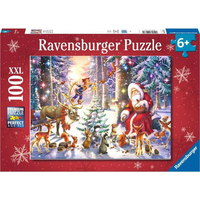 RAVENSBURGER Puzzle Vianoce v lese XXL 100 dielikov