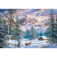 CASTORLAND Puzzle Vianoce na horách 1000 dielikov