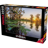 ANATOLIAN Puzzle Východ slnka nad jazerom Duck Lake, Kanada 3000 dielikov