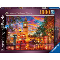 RAVENSBURGER Puzzle Západ slnka na Parlamentnom námestí, Londýn 1000 dielikov