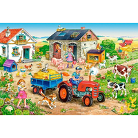 CASTORLAND Puzzle Život na farme MAXI 40 dielikov