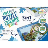 RAVENSBURGER Sada na skladanie puzzle My Puzzle Friends Kids 3v1 modrá