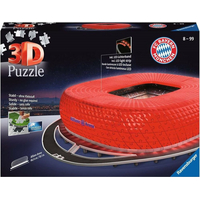 RAVENSBURGER Svietiace 3D puzzle Nočná edícia Allianz Arena, Mníchov 216 dielikov