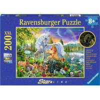 RAVENSBURGER Svietiace puzzle Magická krása XXL 200 dielikov