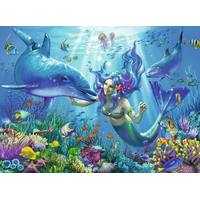 RAVENSBURGER Svietiace puzzle Podvodný raj XXL 200 dielikov