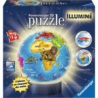 RAVENSBURGER Svietiaci puzzleball Globus 72 dielikov