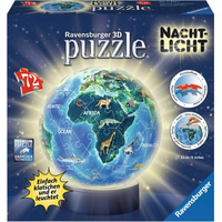 RAVENSBURGER Svietiaci puzzleball Nočný glóbus 72 dielikov