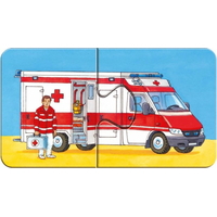 RAVENSBURGER Moje prvé puzzle Vozidlá a stroje 9x2 dieliky
