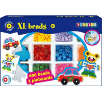 PLAYBOX Zažehľovacie korálky XL - Auto a medvedík 600 ks