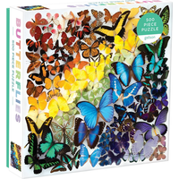 GALISON Štvorcové puzzle Dúhoví motýle 500 dielikov