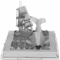 METAL EARTH 3D puzzle Kniha: Biela veľryba