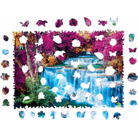 PUZZLER Drevené puzzle Farebný vodopád, Thajsko 250 dielikov
