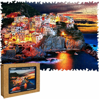 PUZZLER Drevené puzzle Manarola v Taliansku 250 dielikov