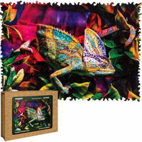 PUZZLER Drevené puzzle Úžasný chameleón 250 dielikov