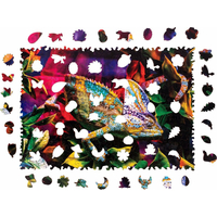 PUZZLER Drevené puzzle Úžasný chameleón 250 dielikov