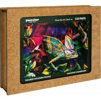 PUZZLER Drevené puzzle Úžasný chameleón 250 dielikov