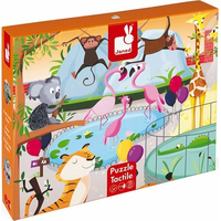 JANOD Hmatové puzzle Deň v ZOO 20 dielikov