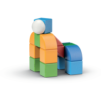 GEOMAG Magnetické kocky Magicube Shapes 25 kociek