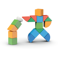 GEOMAG Magnetické kocky Magicube Shapes 25 kociek