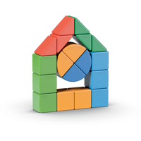 GEOMAG Magnetické kocky Magicube Shapes 25 kociek