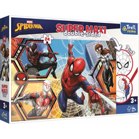 TREFL Obojstranné puzzle Spiderman ide do akcie SUPER MAXI 24 dielikov