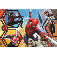 TREFL Obojstranné puzzle Spiderman ide do akcie SUPER MAXI 24 dielikov