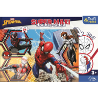 TREFL Obojstranné puzzle Spiderman ide do akcie SUPER MAXI 24 dielikov