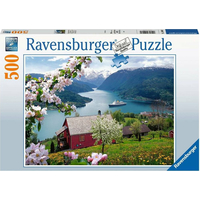 RAVENSBURGER Puzzle Jarná krajina 500 dielikov