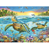 RAVENSBURGER Puzzle Morské korytnačky XXL 100 dielikov