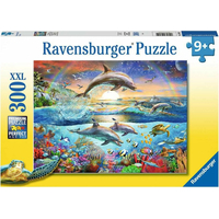 RAVENSBURGER Puzzle Raj delfínov XXL 300 dielikov