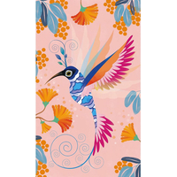 JANOD Trblietavé obrázky so štrasovými kamienkami - Vtáčik Midi