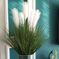 Umelá tráva pampová - 70 cm - ecru biela