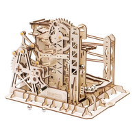 ROBOTIME Roker 3D drevené puzzle Guľôčková dráha: Explorer 260 dielikov