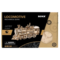 ROBOTIME Roker 3D drevené puzzle Lokomotíva 350 dielikov