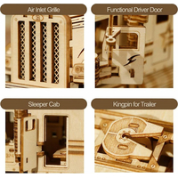 ROBOTIME Roker 3D drevené puzzle Heavy Truck 286 dielikov