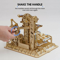 ROBOTIME Roker 3D drevené puzzle Guľôčková dráha: Explorer 260 dielikov