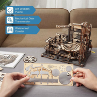 ROBOTIME Roker 3D drevené puzzle Guličková dráha: Nočné mesto 294 dielikov